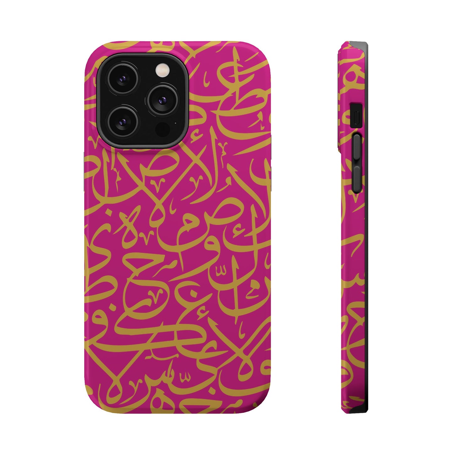 Pink and Gold Arabic Letters  Iphone Magnetic Tough Cases
