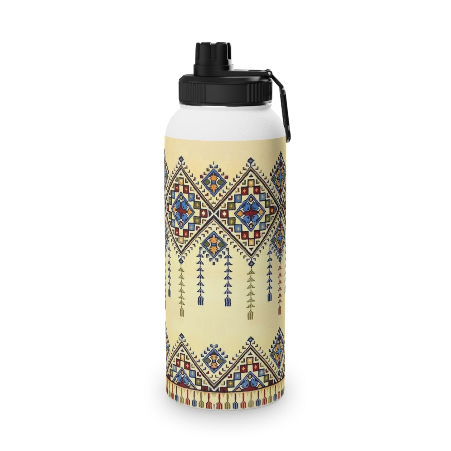 Tatreez Stylish Stainless Steel Water Bottle with Sports Lid
