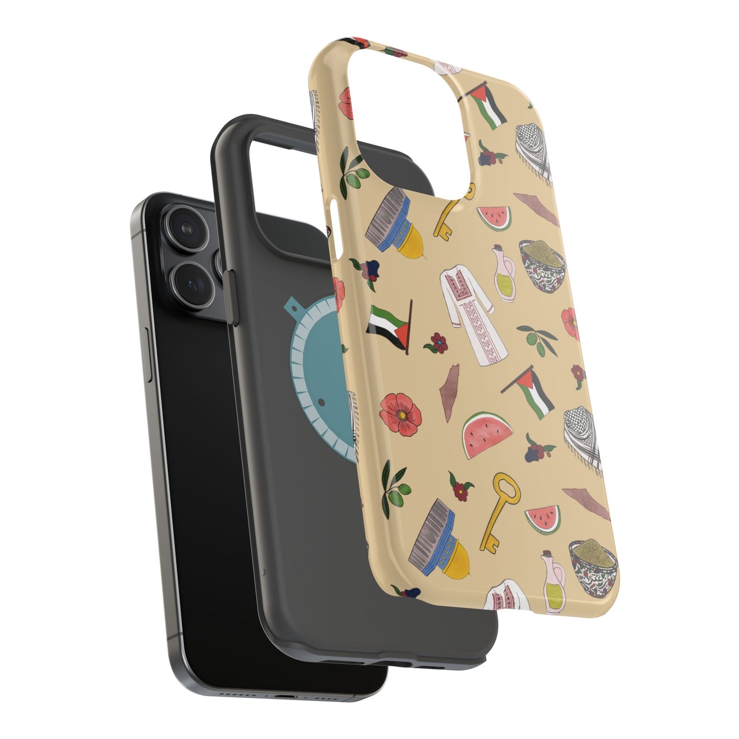 Palestinians Symbols Design - Iphone Magnetic Tough Case
