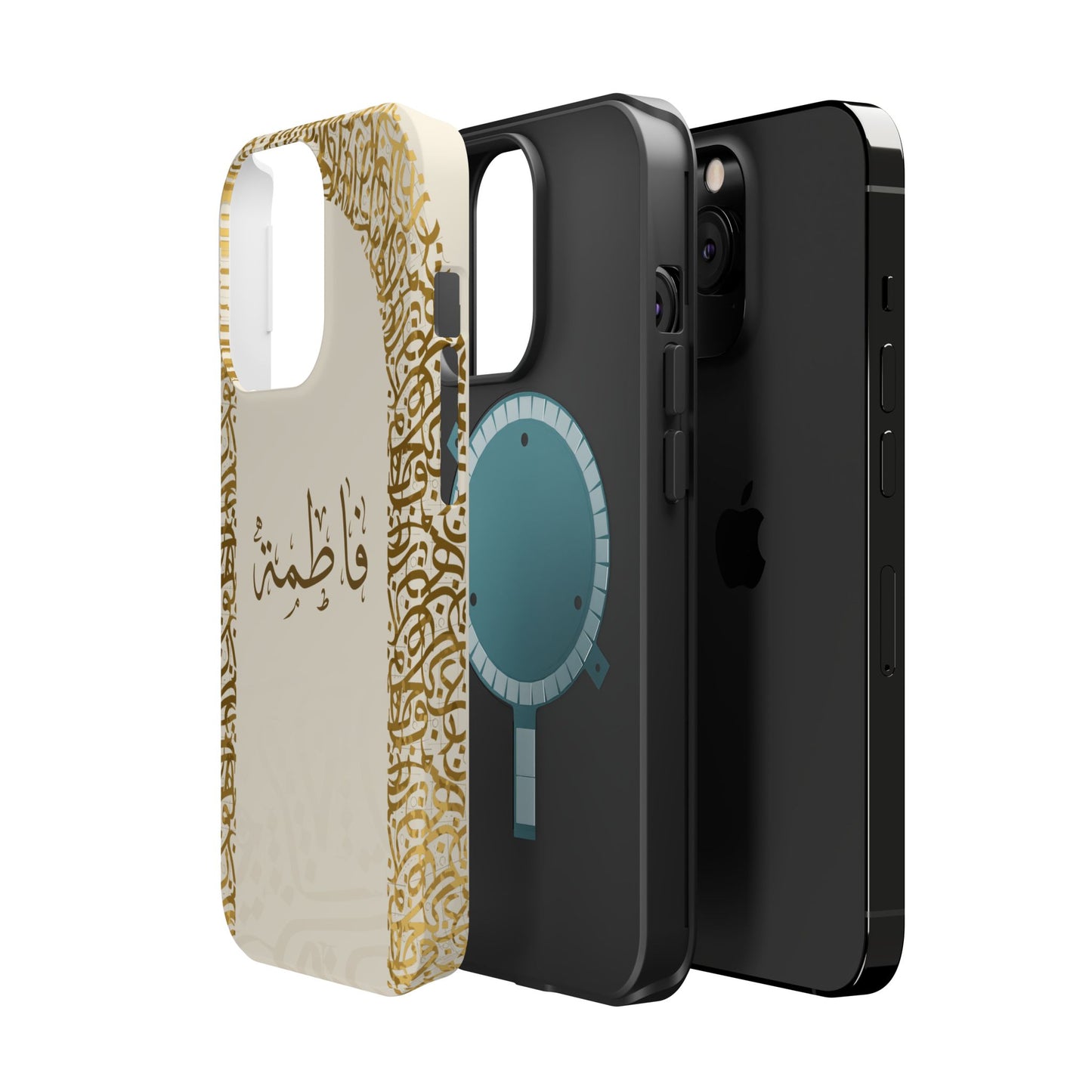 Personalized Arabic Calligraphy - IPhone Magnetic Impact-Resistant Cases - Golden Arabic Letters  Design