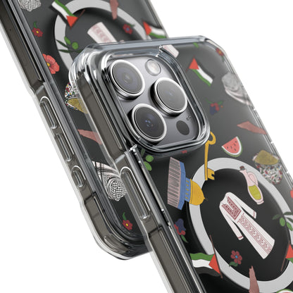 Palestinian Symbols MagSafe Clear Phone Case