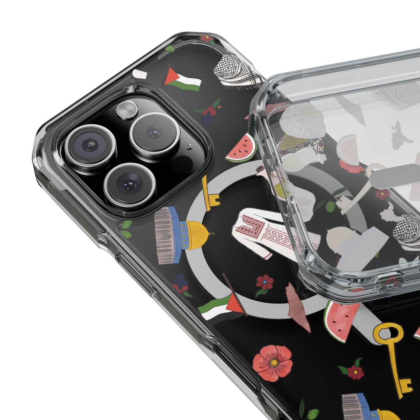 Palestinian Symbols MagSafe Clear Phone Case