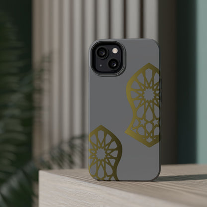 Grey and Gold Sandala Design Iphone Magnetic Tough Cases