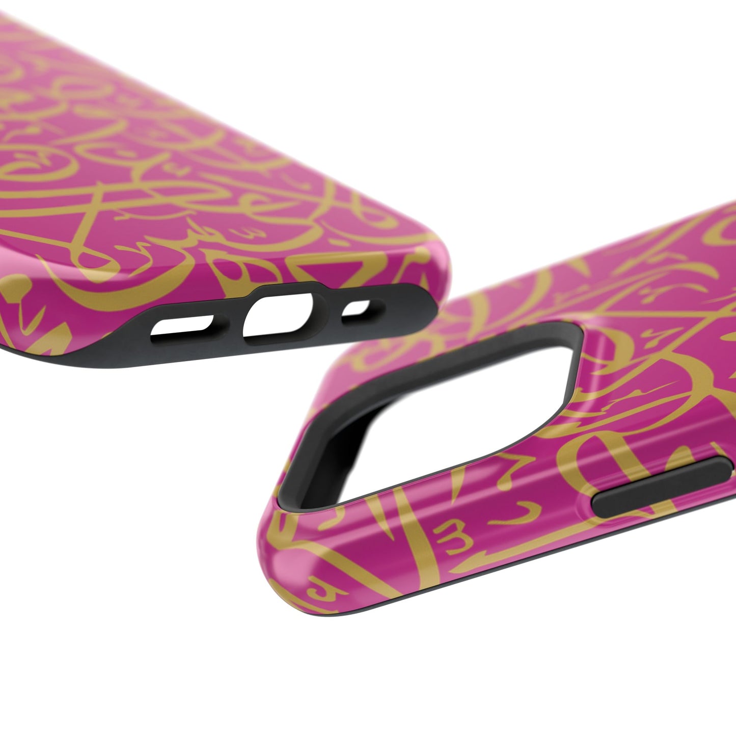 Pink and Gold Arabic Letters  Iphone Magnetic Tough Cases