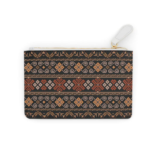 Red Rose 🌹 geometric design Mini Clutch Bag