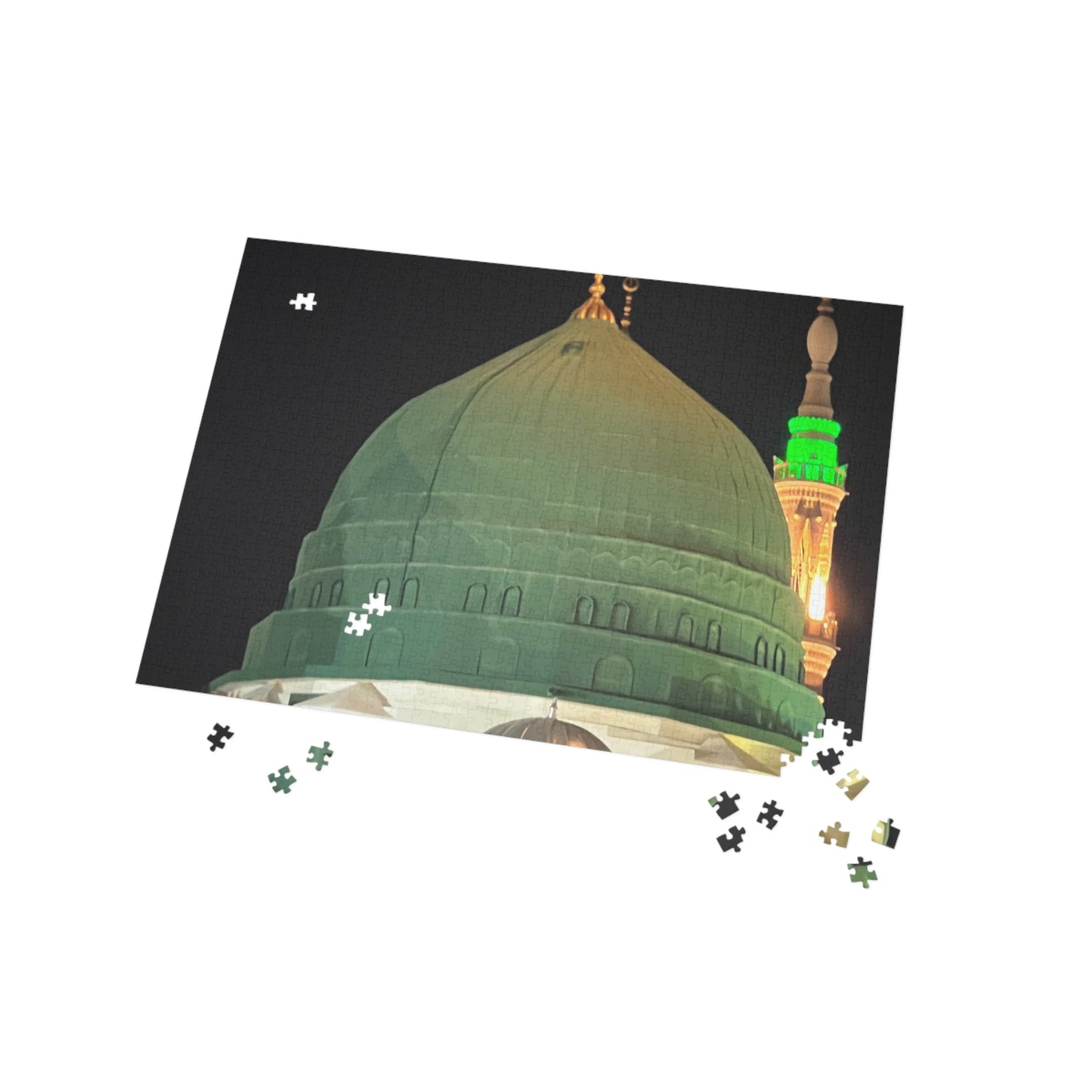 Green Dome Colorful Mosaic Puzzle (1000-Piece) - Beautiful Architectural Design