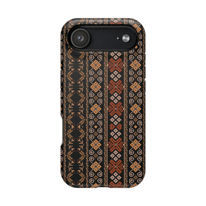 Floral Tatriz geometric Design - Iphone Magnetic Tough Case