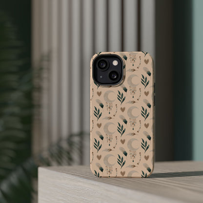 Crescent 🌙  and Hearts Design Iphone Magnetic Tough Cases