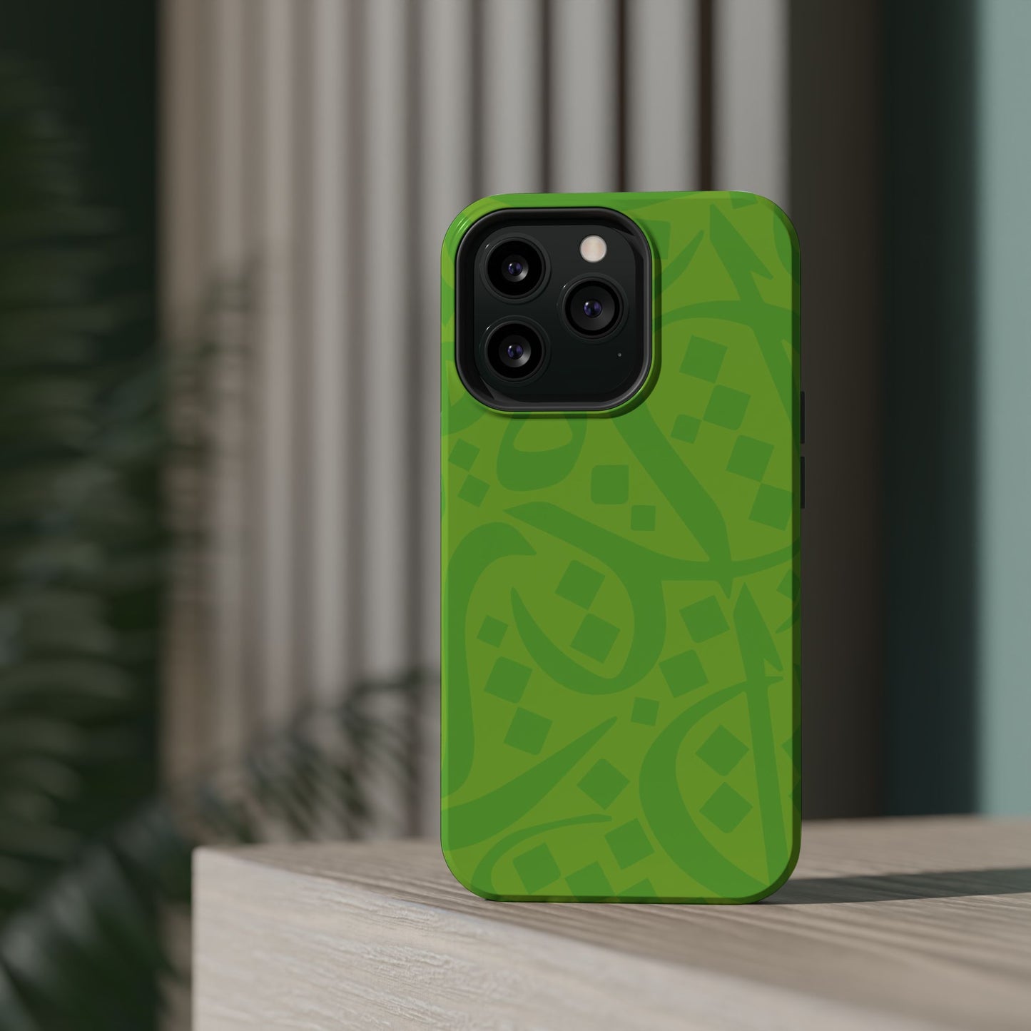 Green calligraphy Design - Iphone Magnetic Tough Case