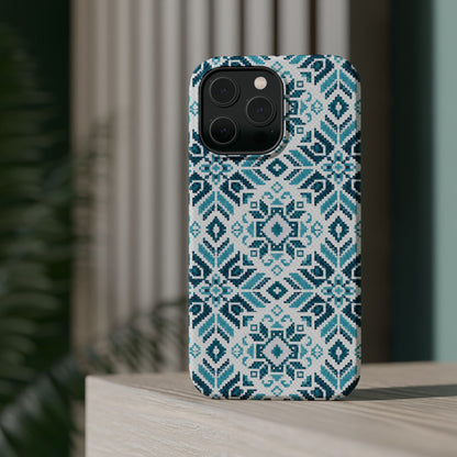 Teal Tatriz  Design - Iphone Magnetic Tough Case