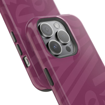 Pink calligraphy Design - Iphone Magnetic Tough Case
