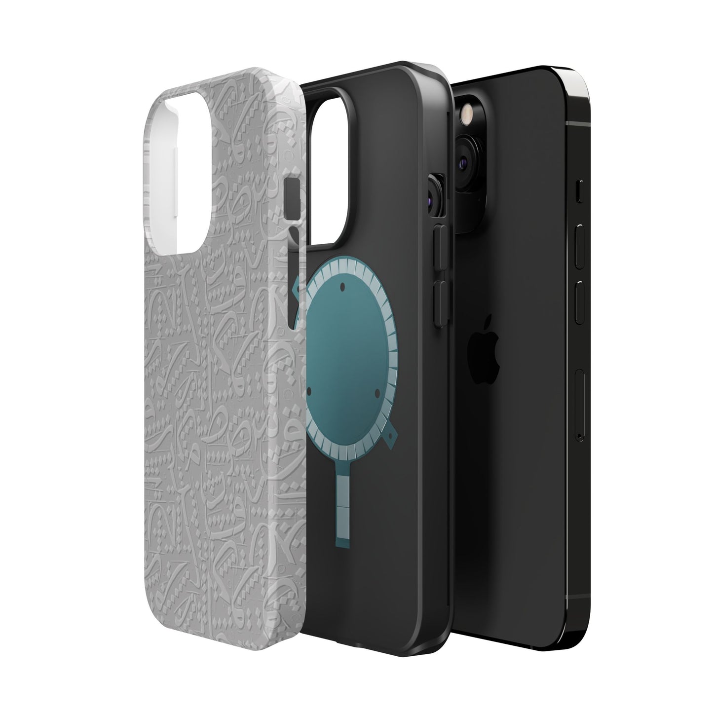 White Arabic calligraphy letters - Iphone Magnetic Tough Case