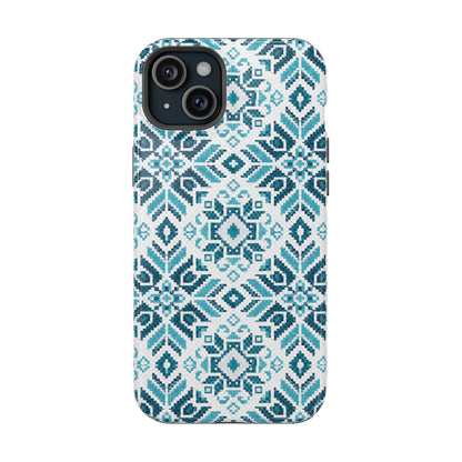 Teal Tatriz  Design - Iphone Magnetic Tough Case
