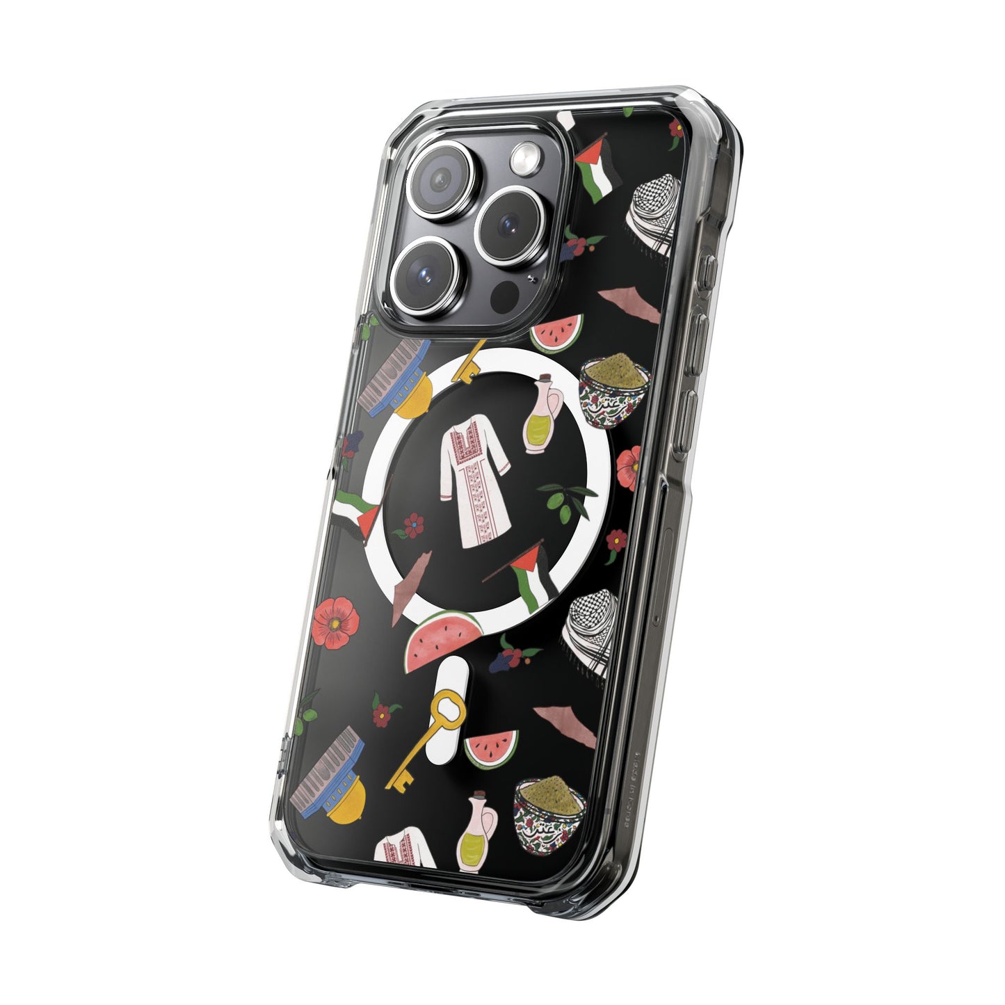Palestinian Symbols MagSafe Clear Phone Case