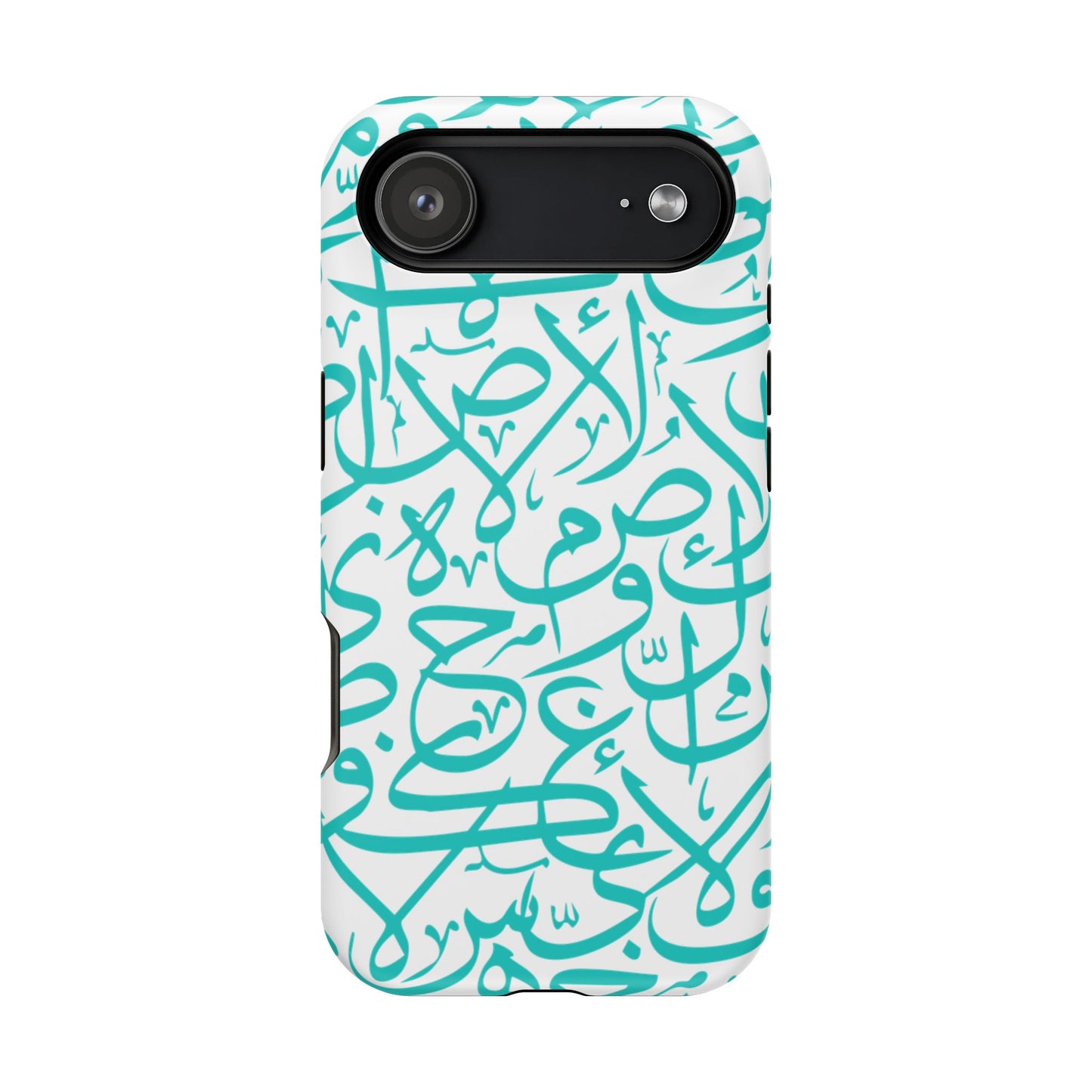 Beige and Blue Arabic Letters  Iphone Magnetic Tough Cases