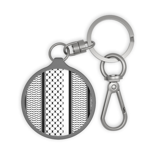 Black and White Kufie charm/ key ring - Perfect Gift