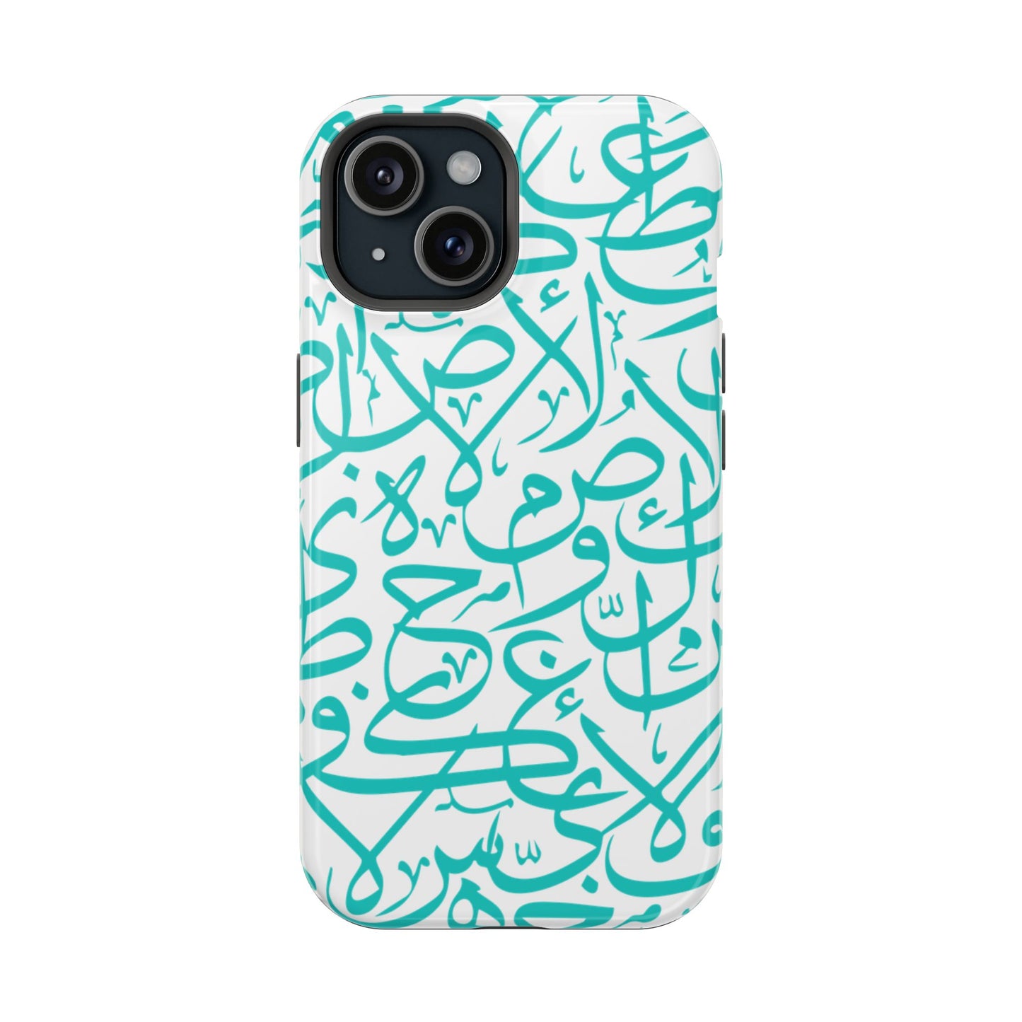 Beige and Blue Arabic Letters  Iphone Magnetic Tough Cases