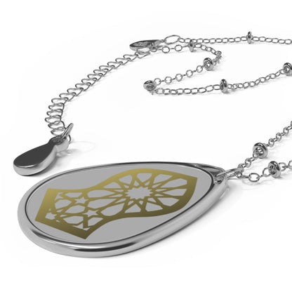 Sandala Design Oval Shape Necklace