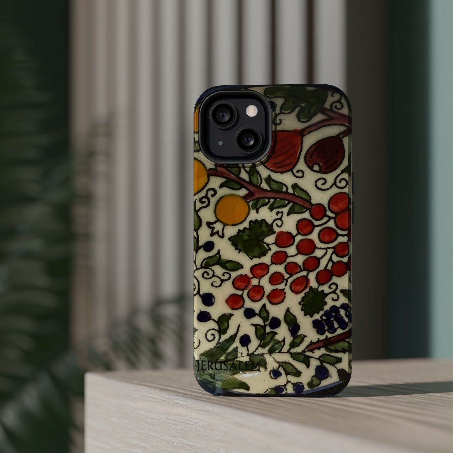 Jerusalem City Fruits Design Iphone Magnetic Tough Case