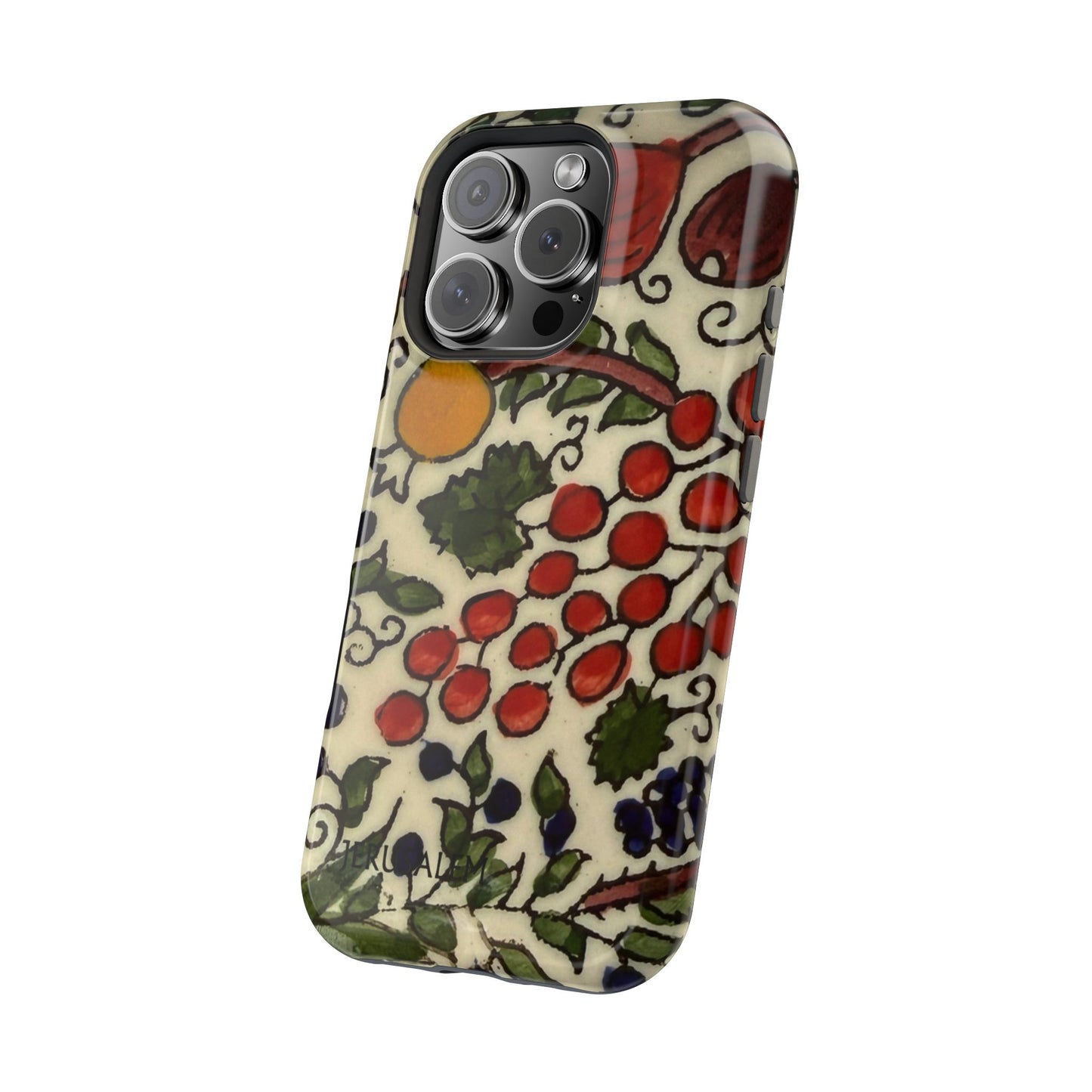 Jerusalem City Fruits Design Iphone Magnetic Tough Case
