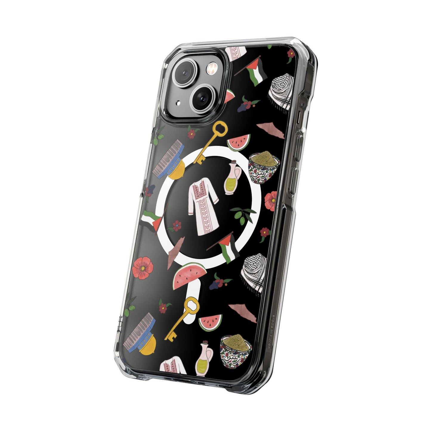 Palestinian Symbols MagSafe Clear Phone Case