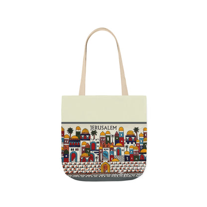Jerusalem City  Tote Bag, 3-Color Straps