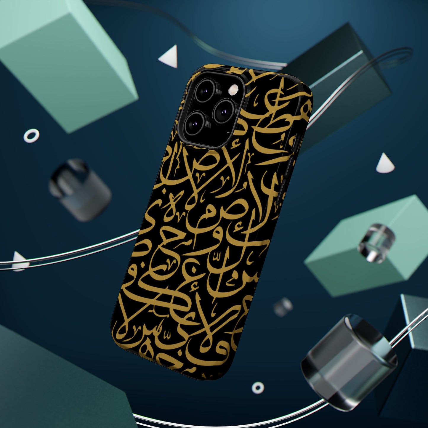 Black and Gold Arabic Letters  Iphone Magnetic Tough Cases