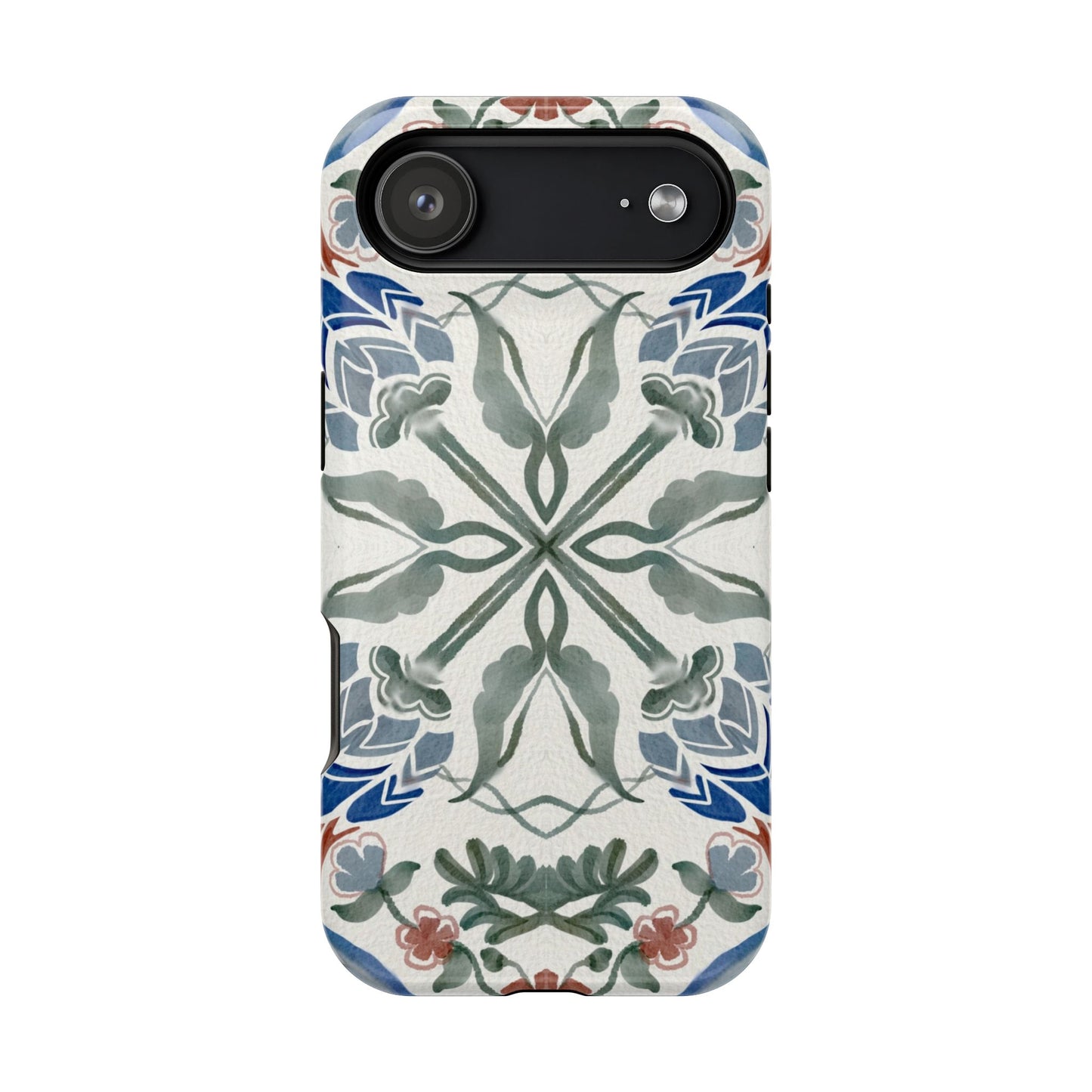 Blue flowers Iphone Magnetic Tough Cases