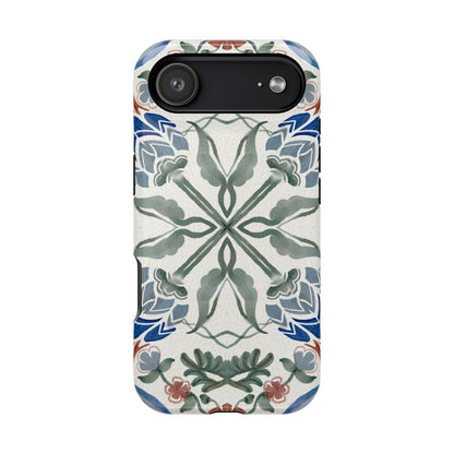 Blue flowers Iphone Magnetic Tough Cases