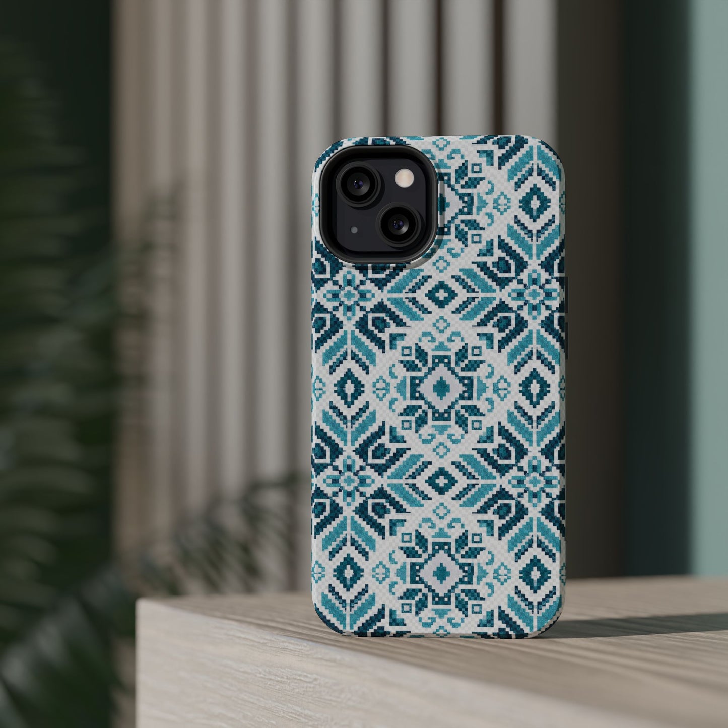 Teal Tatriz  Design - Iphone Magnetic Tough Case