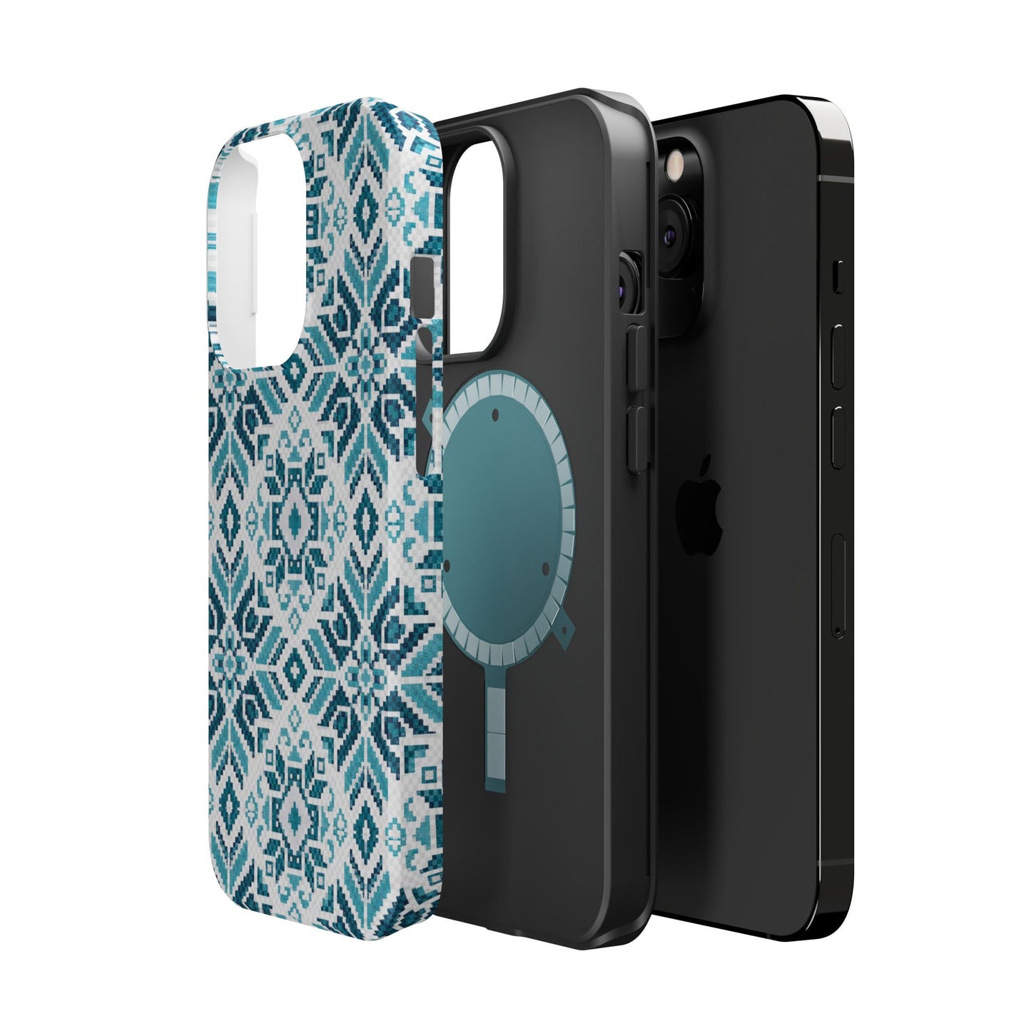 Teal Tatriz  Design - Iphone Magnetic Tough Case