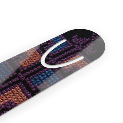 Tatriz- Blue, Orange, and Purple  Bookmark - Stylish Metal Page Holder
