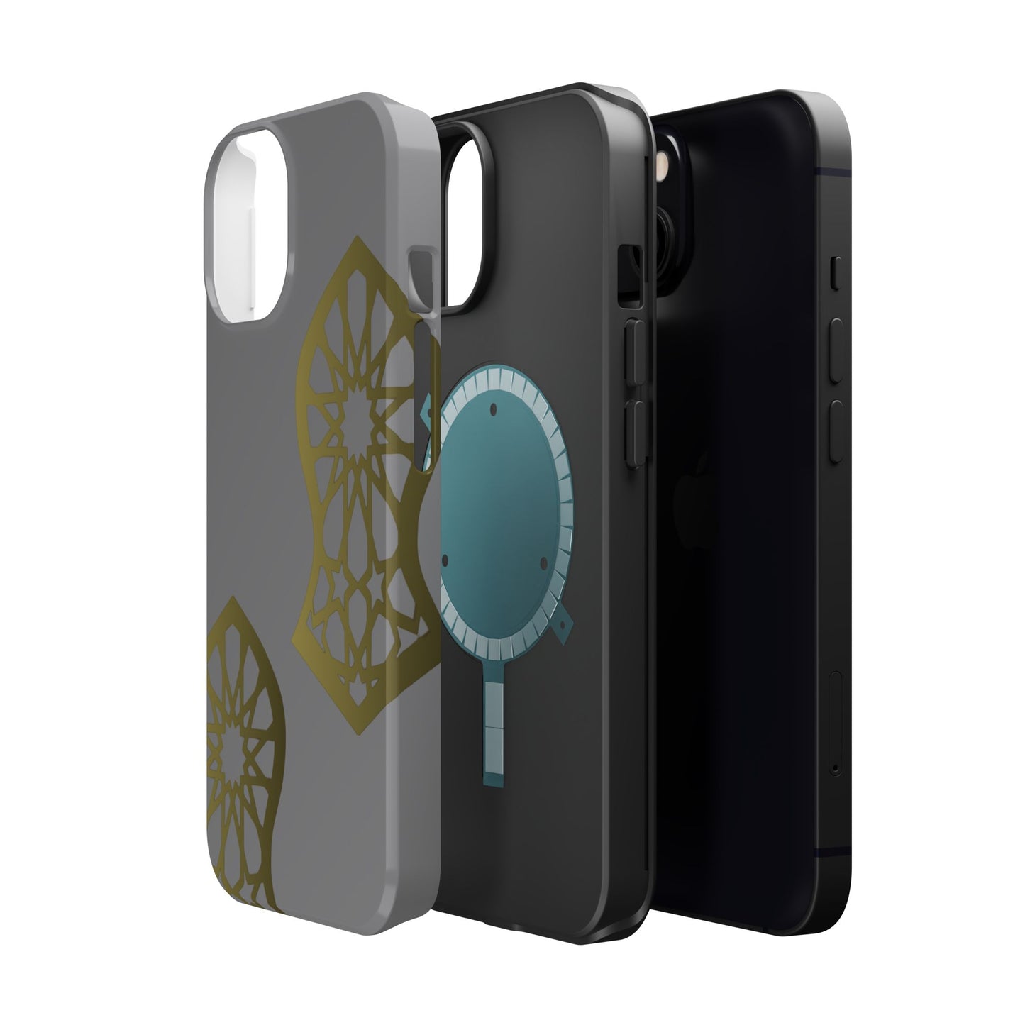 Grey and Gold Sandala Design Iphone Magnetic Tough Cases