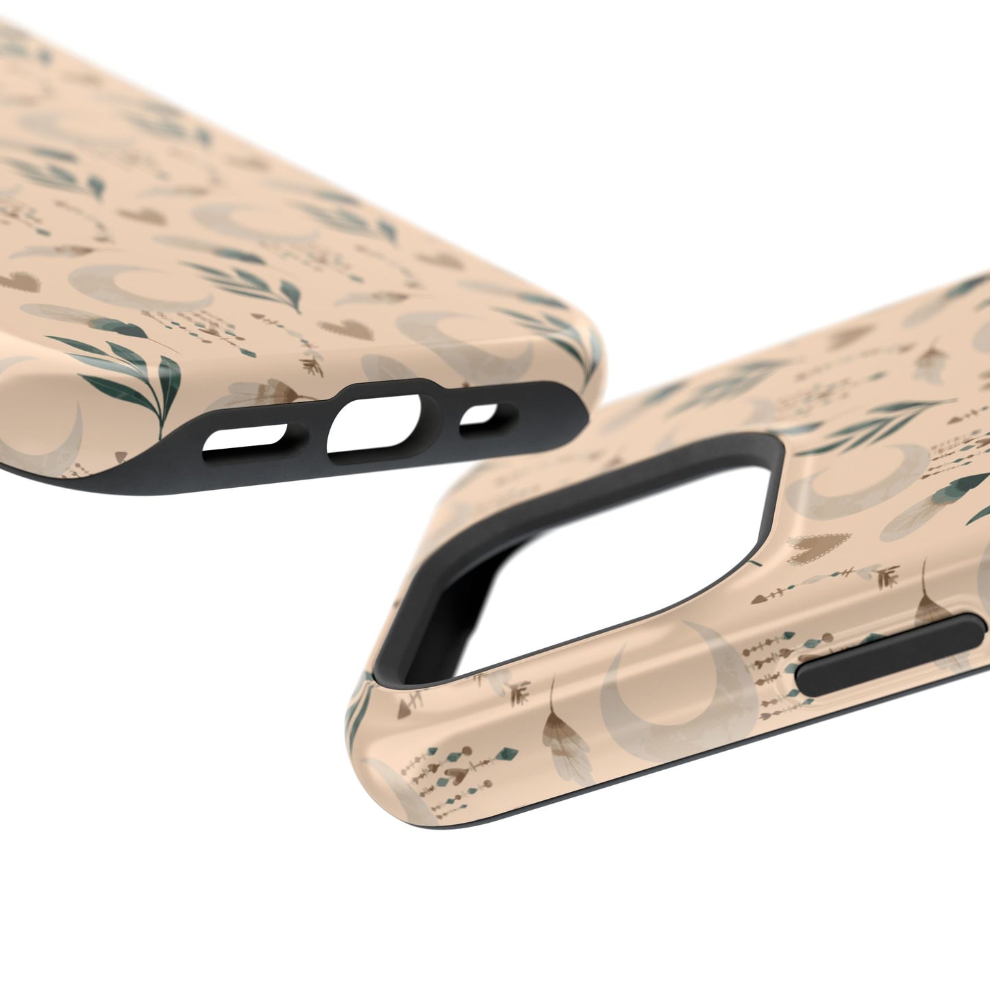 Crescent 🌙  and Hearts Design Iphone Magnetic Tough Cases