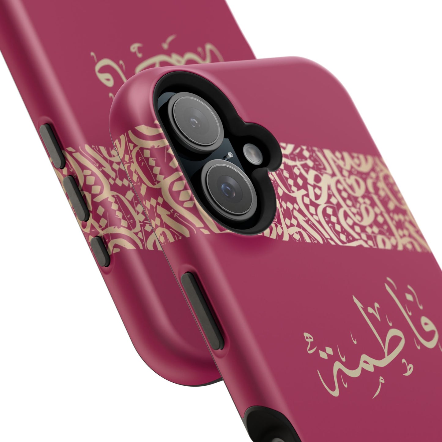Personalized Arabic Calligraphy - Iphone Magnetic Impact-Resistant Phone Case - Pink and Gold Design