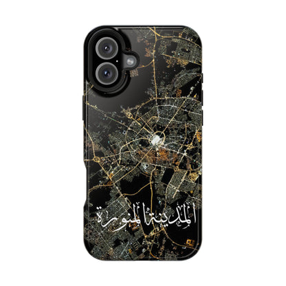 Al Madina Munawarah from Space - City of Lights- Iphone Magnetic Tough Cases