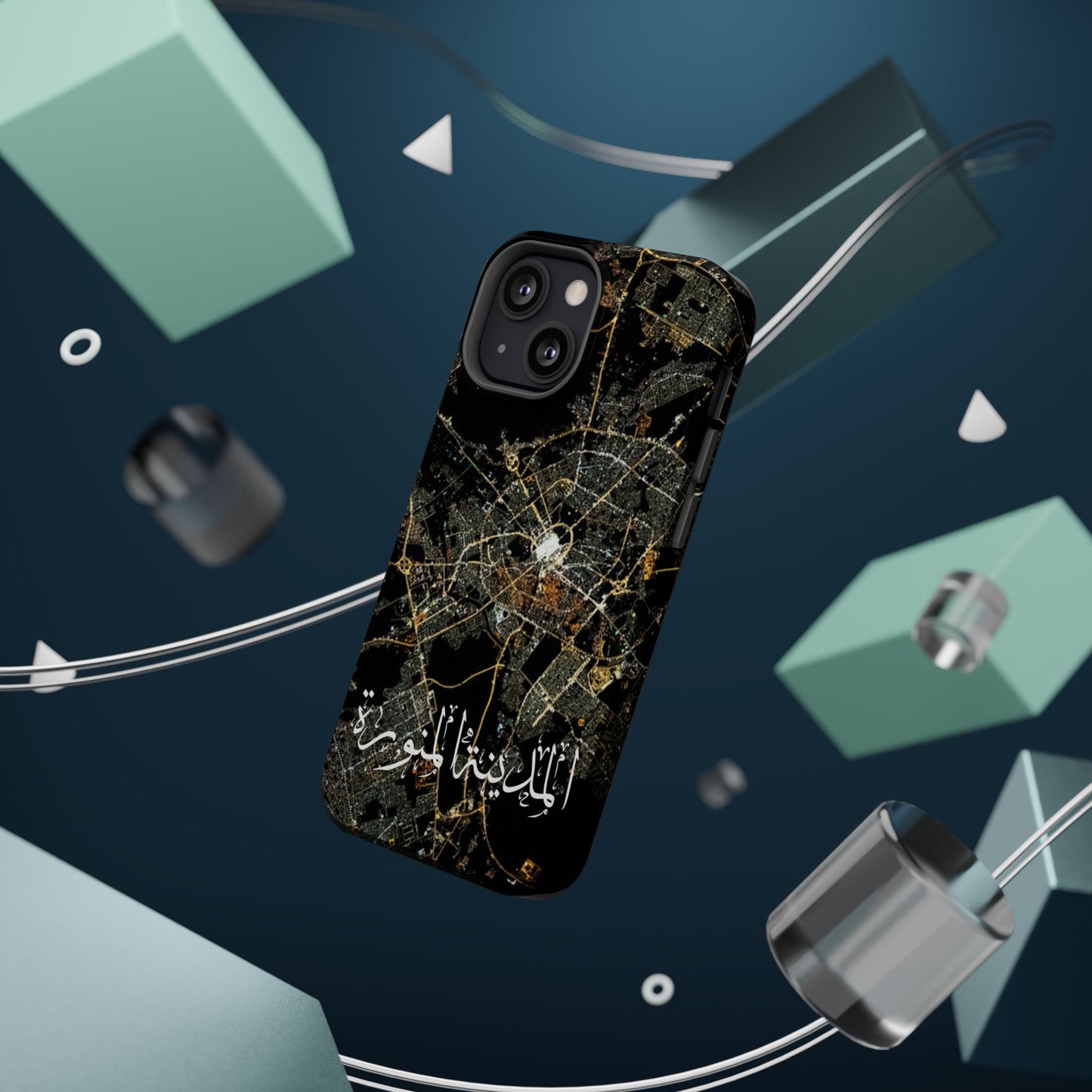 Al Madina Munawarah from Space - City of Lights- Iphone Magnetic Tough Cases