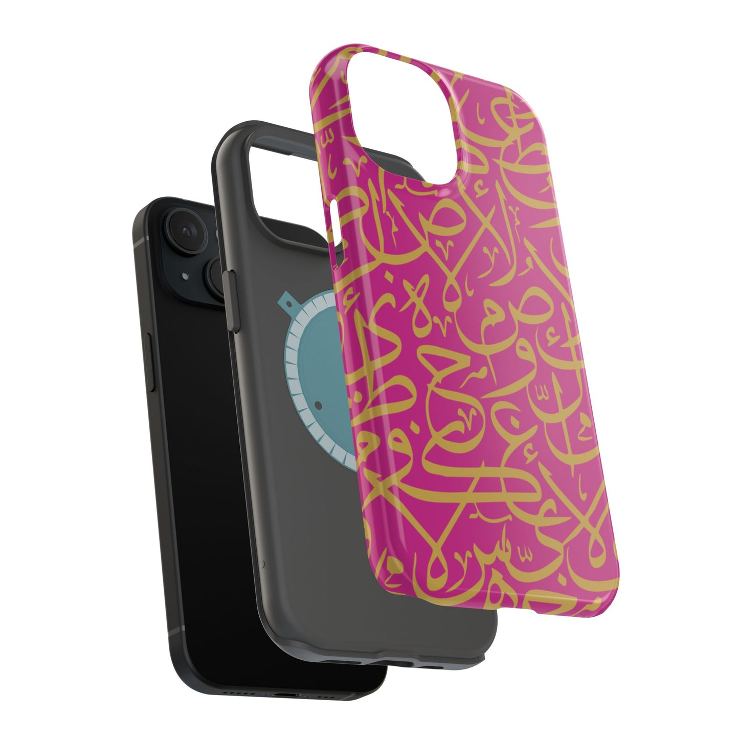 Pink and Gold Arabic Letters  Iphone Magnetic Tough Cases
