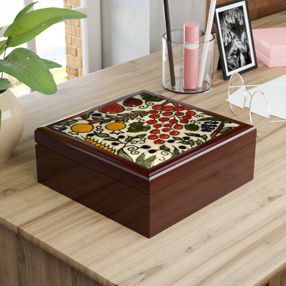 Jerusalem Fruits- Artistic Jewelry Box with Floral Design | Perfect Gift for Special Occasions