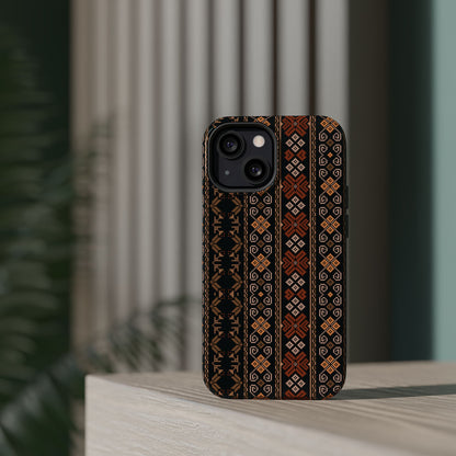 Floral Tatriz geometric Design - Iphone Magnetic Tough Case