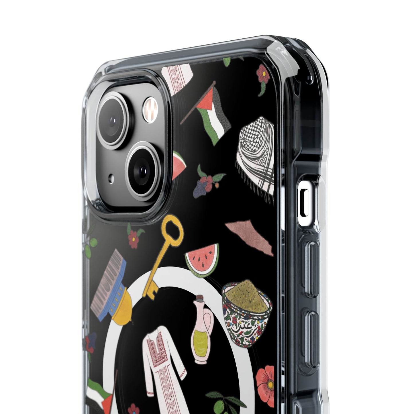 Palestinian Symbols MagSafe Clear Phone Case