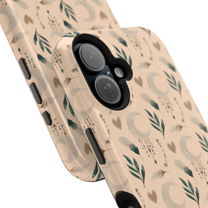 Crescent 🌙  and Hearts Design Iphone Magnetic Tough Cases