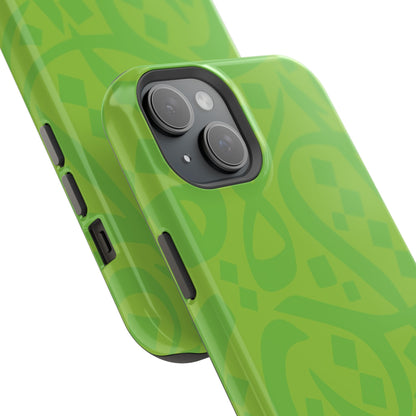 Green calligraphy Design - Iphone Magnetic Tough Case