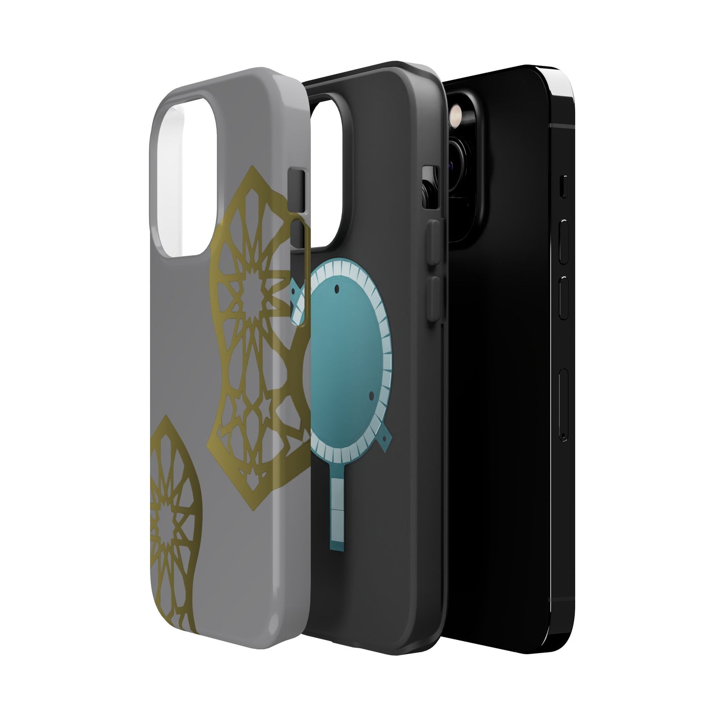 Grey and Gold Sandala Design Iphone Magnetic Tough Cases