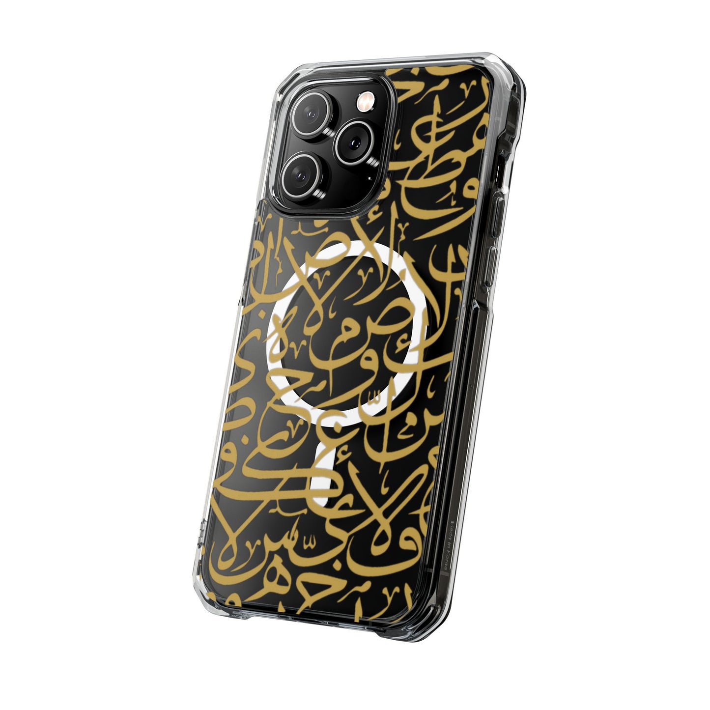 Golden Arabic calligraphy Letters  MagSafe Clear Phone Case