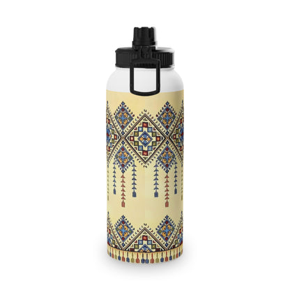 Tatreez Stylish Stainless Steel Water Bottle with Sports Lid