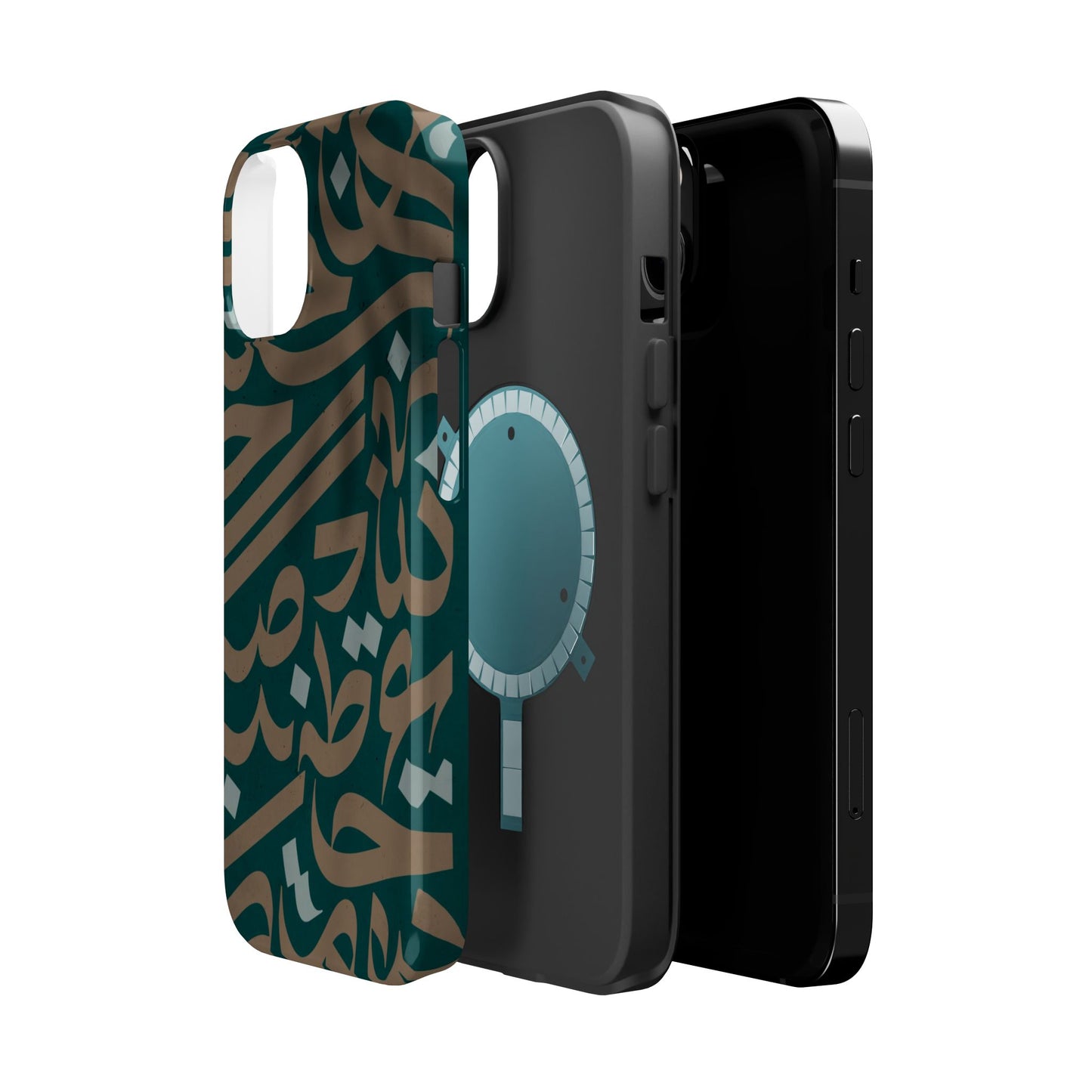 Gold and Green Arabic Calligraphy Design - Iphone Magnetic Tough Case