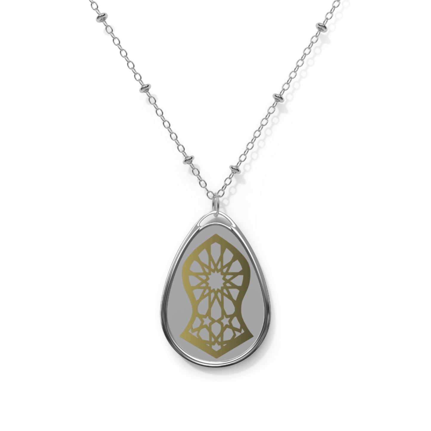 Sandala Design Oval Shape Necklace