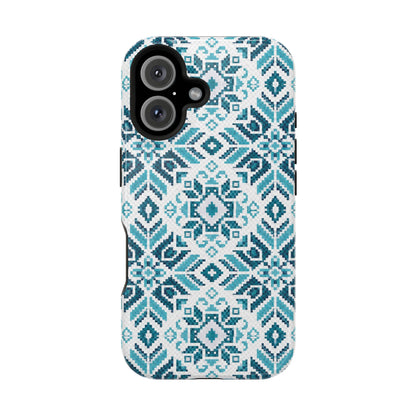 Teal Tatriz  Design - Iphone Magnetic Tough Case