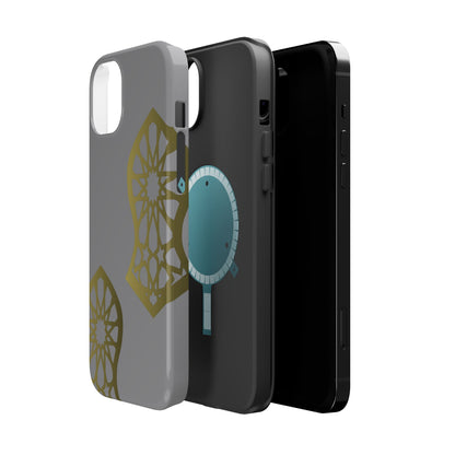 Grey and Gold Sandala Design Iphone Magnetic Tough Cases